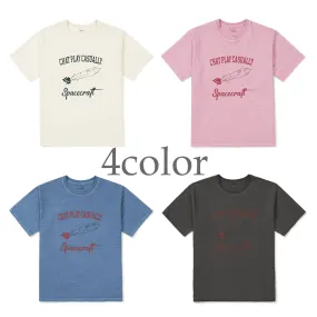 87MM  |Street Style Plain Cotton Short Sleeves Logo T-Shirts