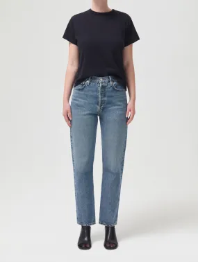 90's Pinch Waist High Rise Straight Jean - Navigate