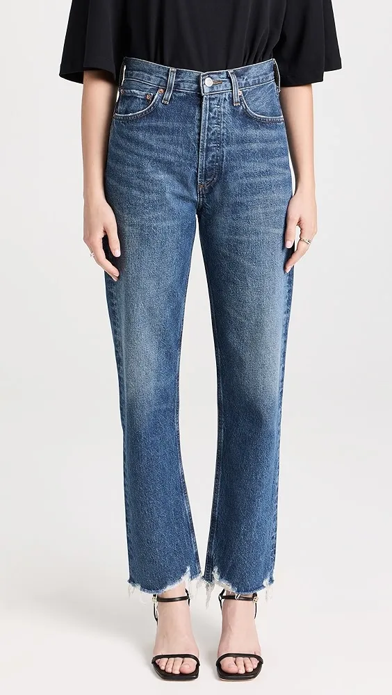 AGOLDE   90's Pinch Waist High Rise Straight Jeans 