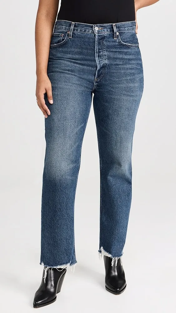 AGOLDE   90's Pinch Waist High Rise Straight Jeans 