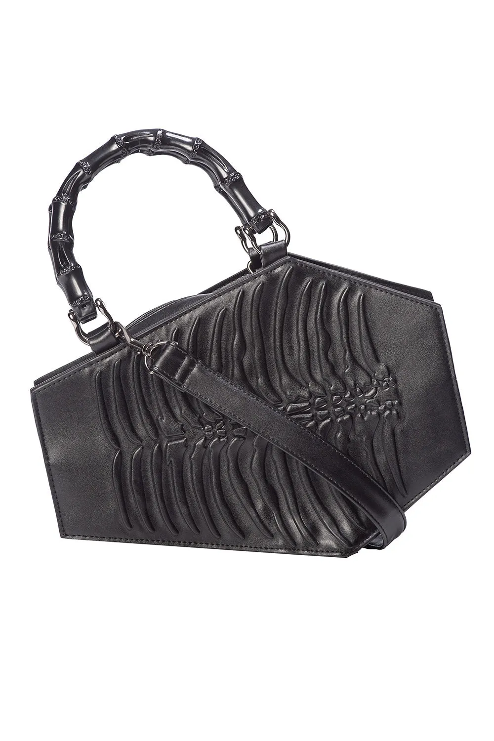 AMARANTH  EMBOSS COFFIN BAG