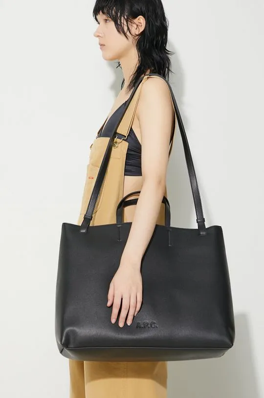 A.P.C. handbag Cabas Market black color PUABL.F61830.LZZ