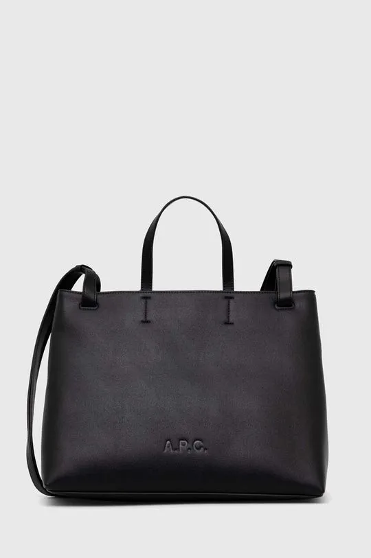 A.P.C. handbag Cabas Market Small black color PUABL.F61860.LZZ