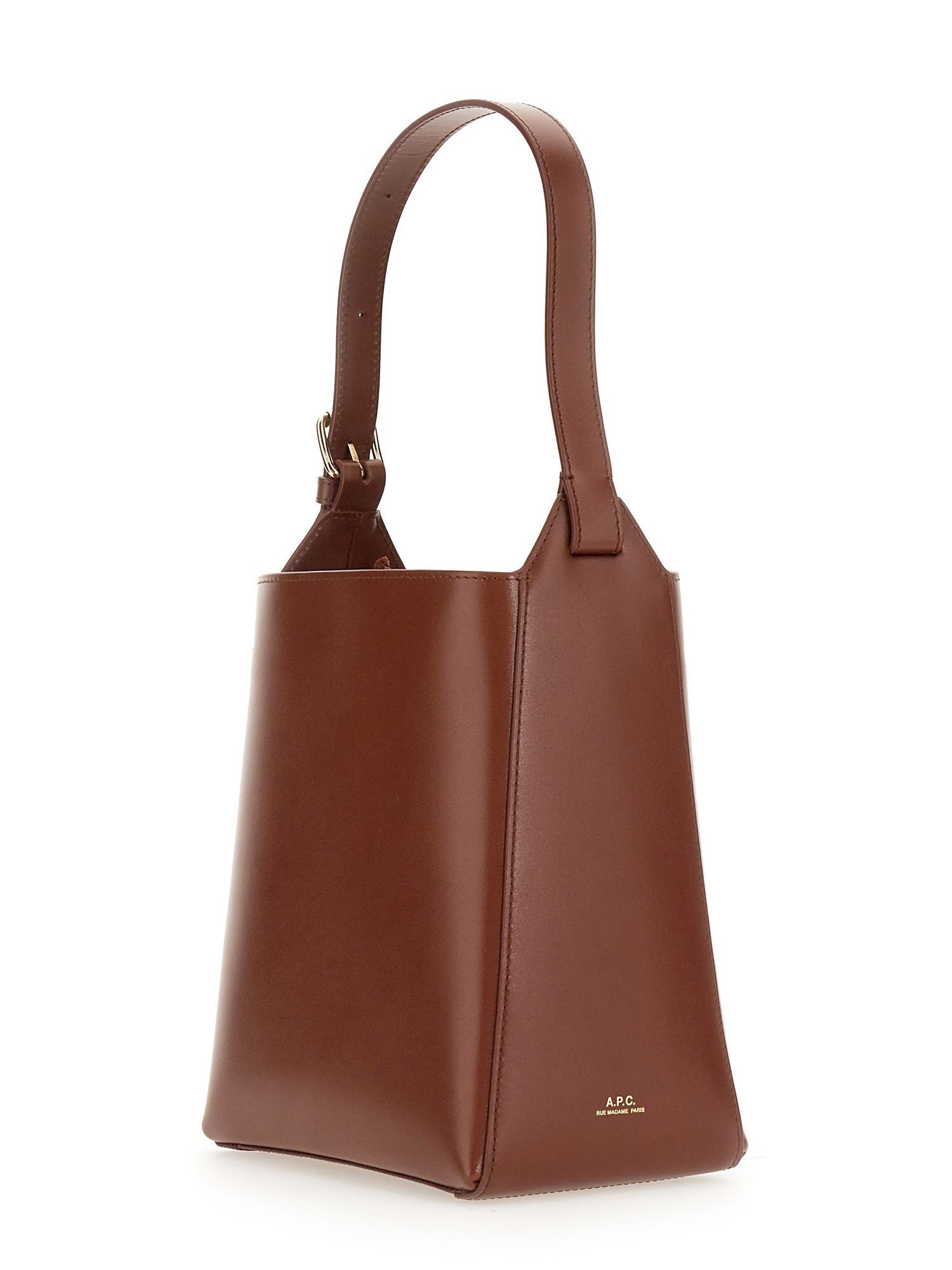 A.P.C.    SMALL LEATHER VIRGINIE BAG