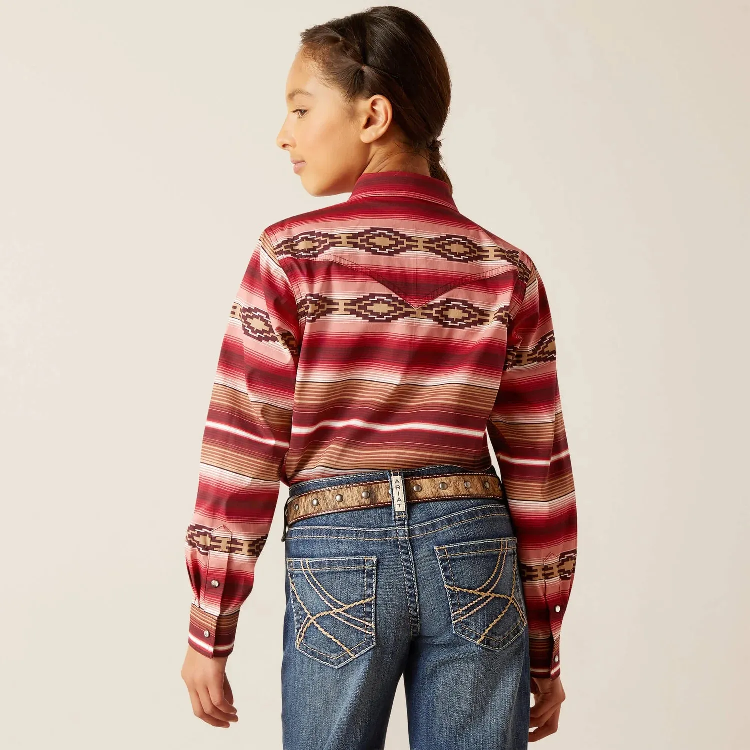 Ariat Girl's Blush Serape Snap Shirt