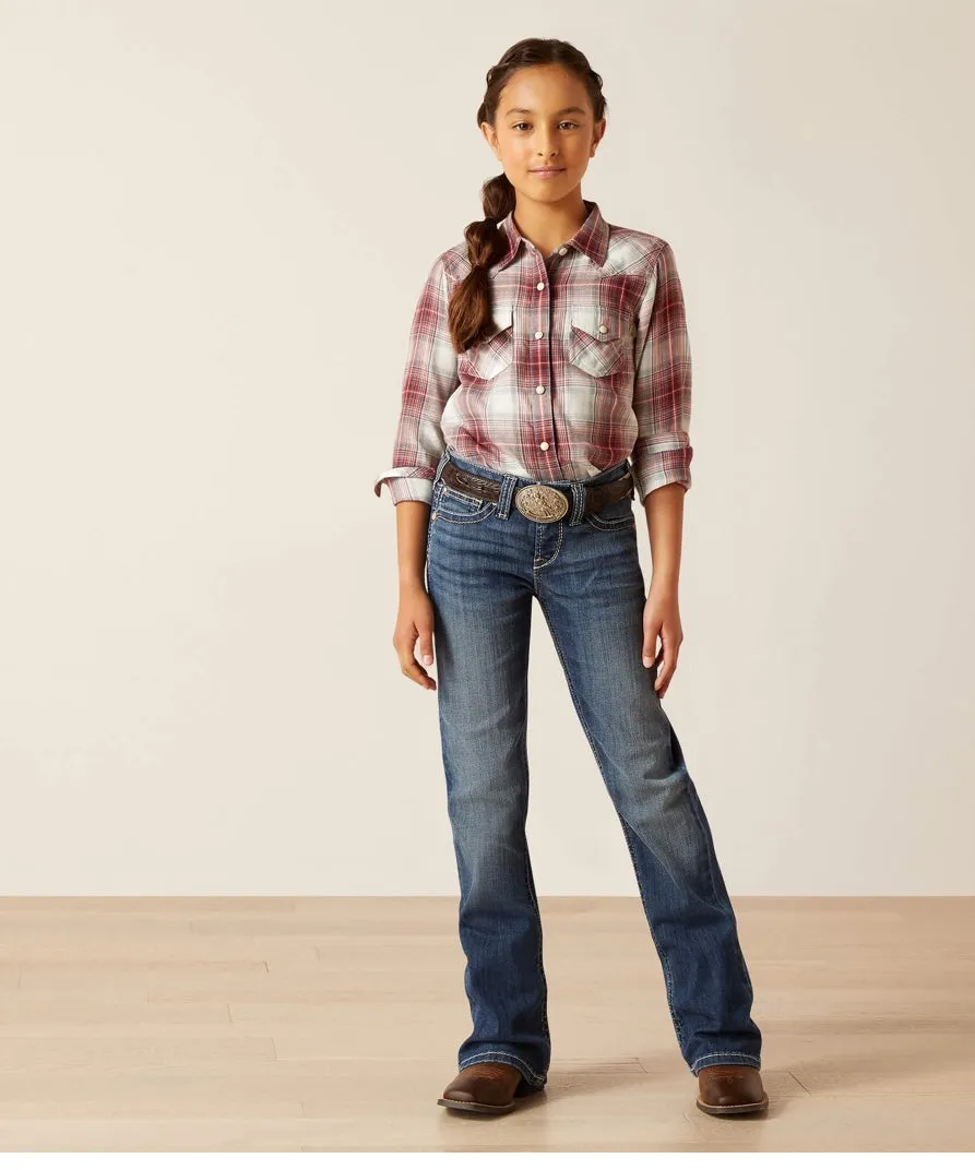 Ariat Girl's R.E.A.L. Boot Cut Jean-Everlee