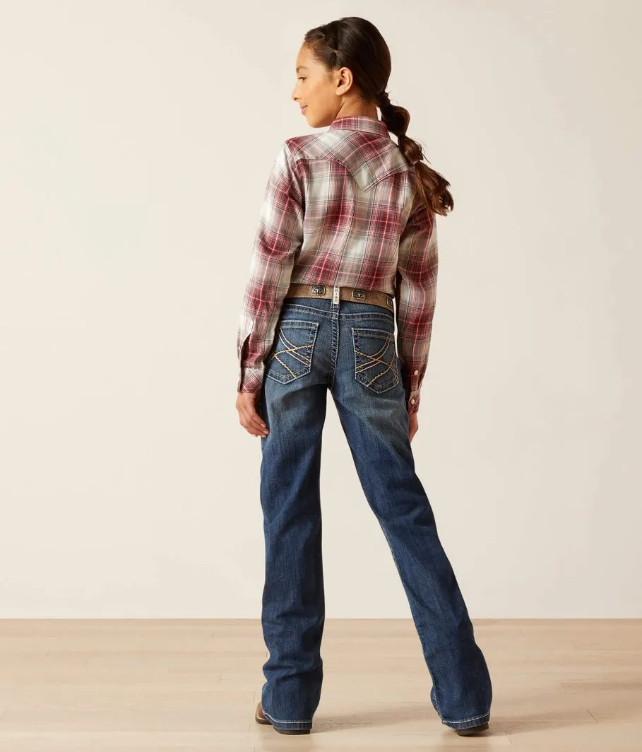 Ariat Girl's R.E.A.L. Boot Cut Jean-Everlee