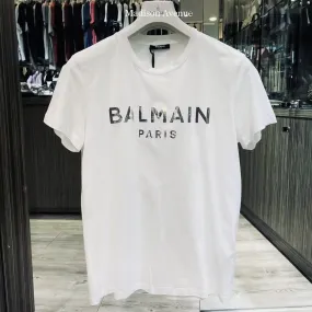 BALMAIN  |Street Style Logo Luxury T-Shirts