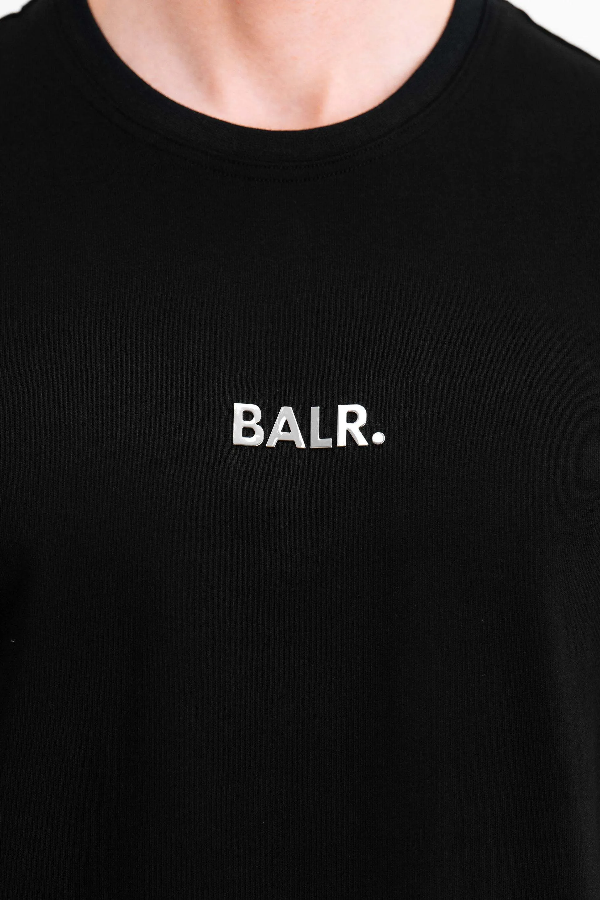 BALR  |Crew Neck Plain Cotton Short Sleeves Logo Crew Neck T-Shirts