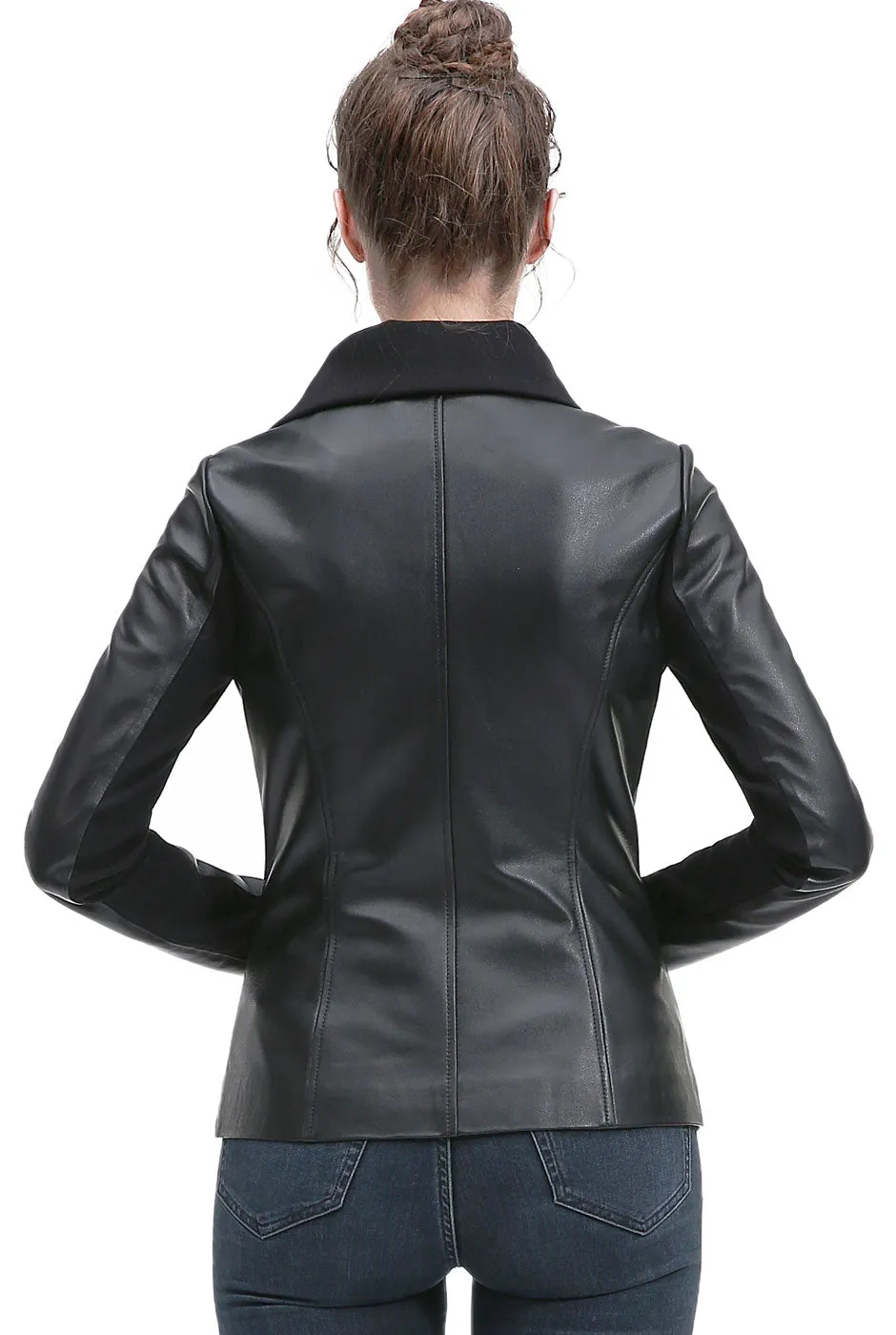 BGSD Women Kiara Lambskin Leather Jacket