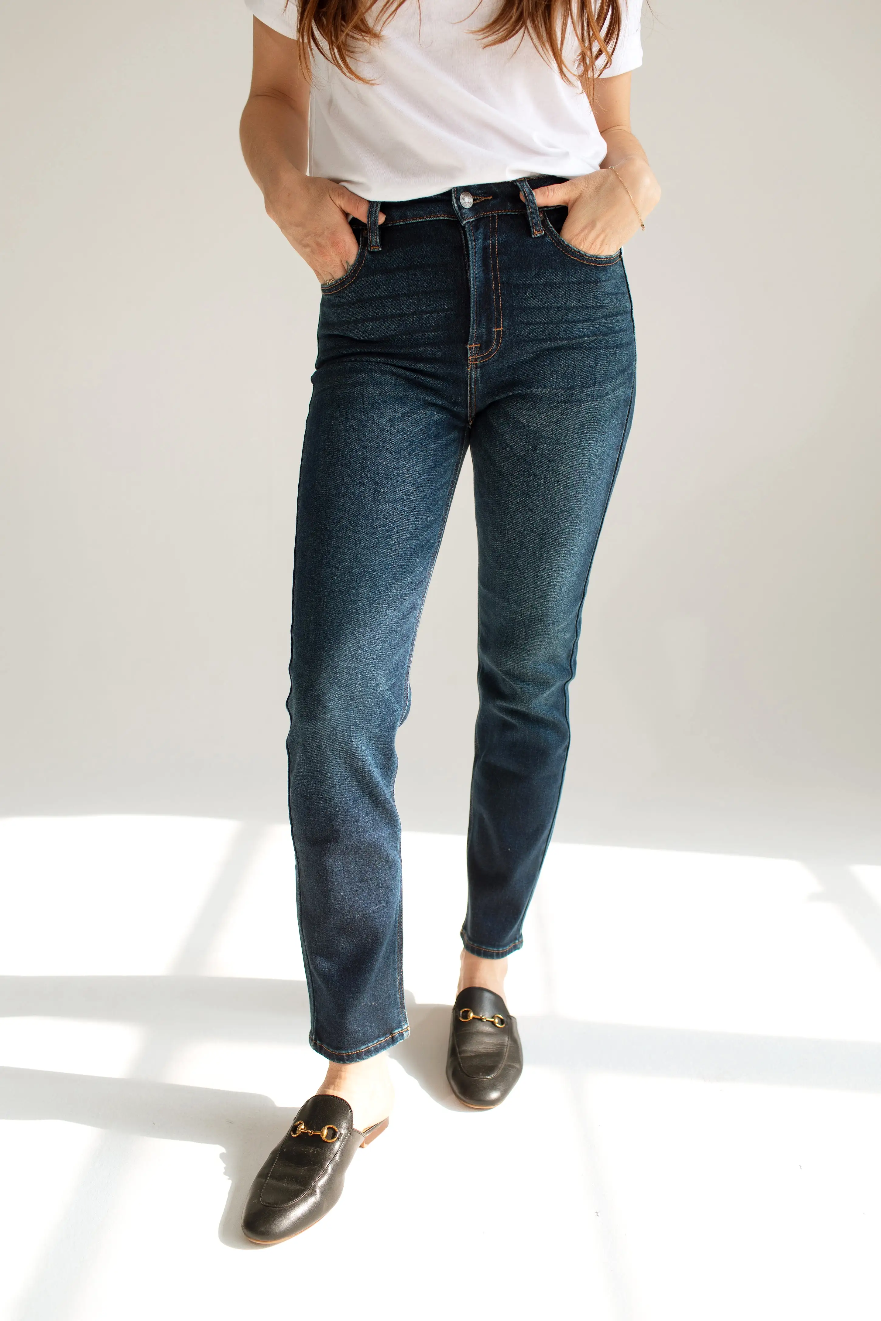 Brooke Slim Straight Leg Jeans