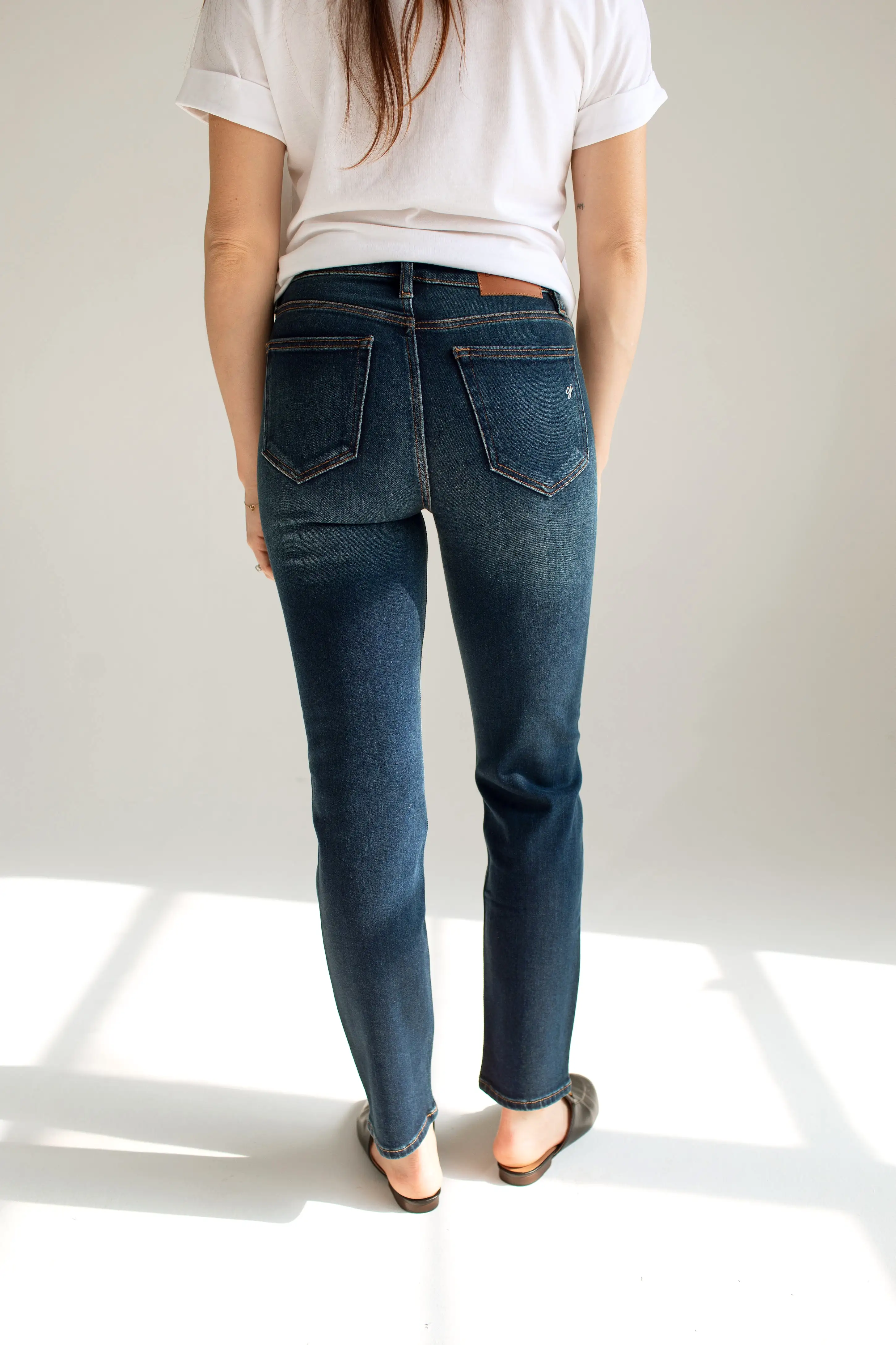 Brooke Slim Straight Leg Jeans