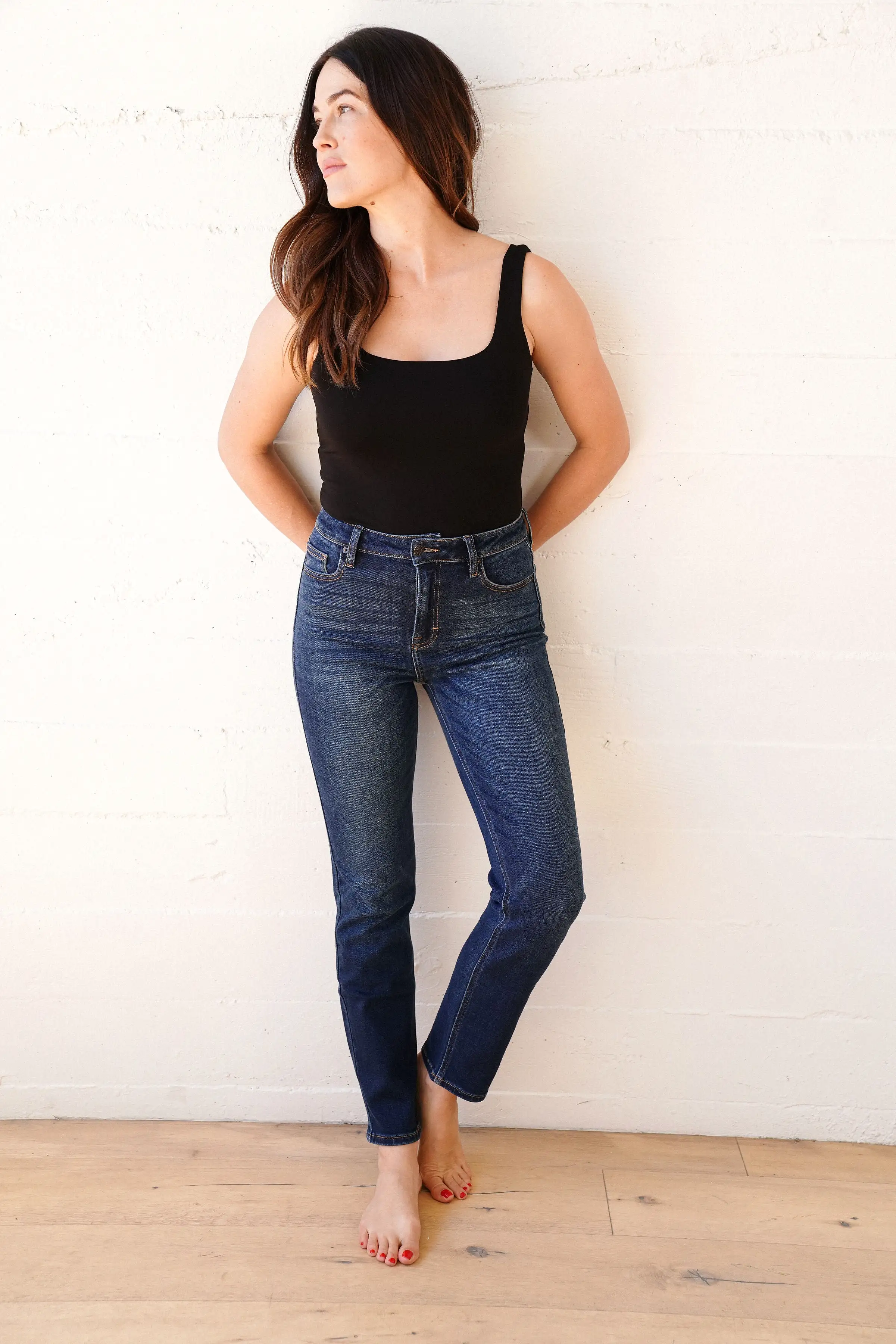 Brooke Slim Straight Leg Jeans