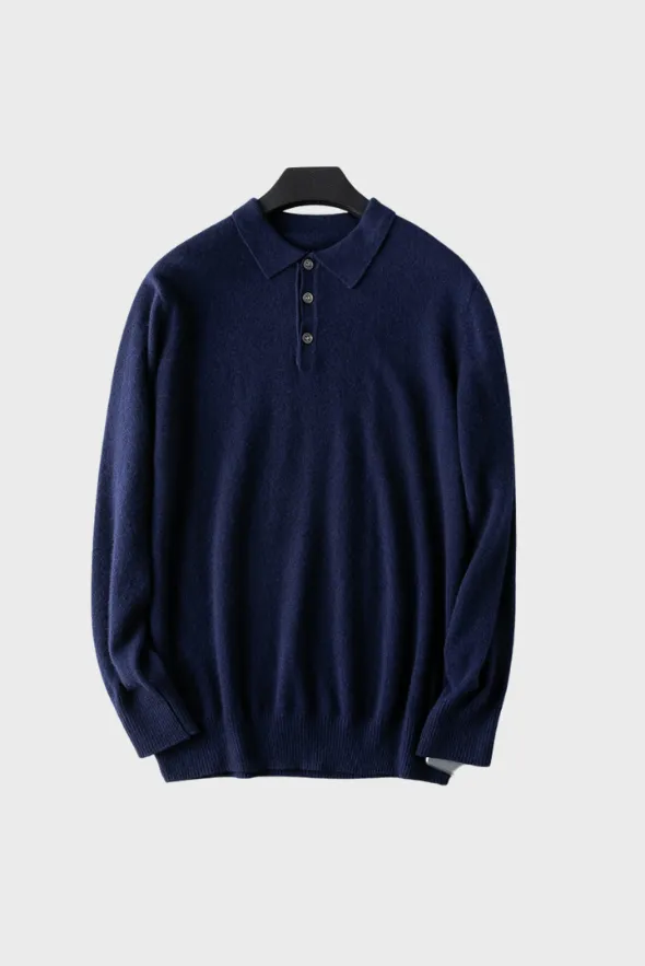 Cashmere Polo Sweater