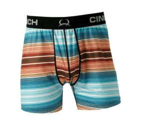 Cinch Men's 6 Loose Fit Striped Boxer Briefs MXY6011001