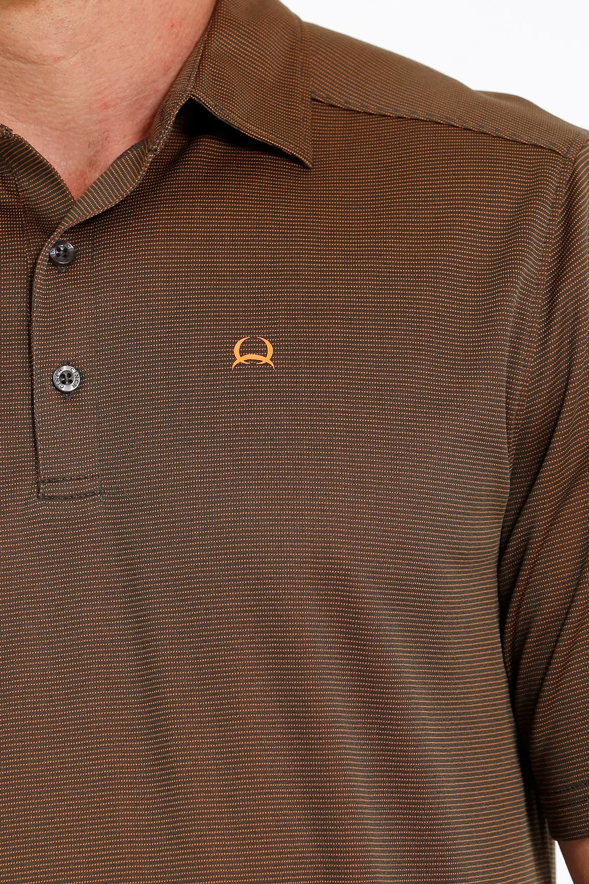 'Cinch' Men's Arenaflex Polo - Brown