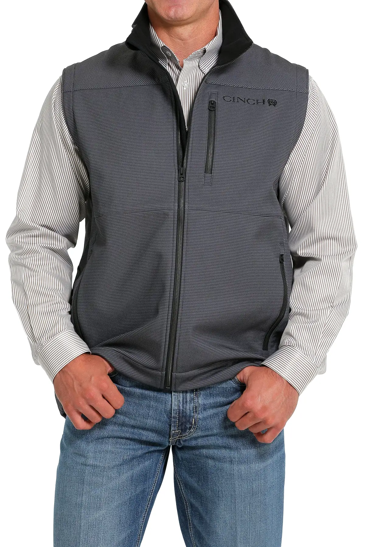 'Cinch' Men's Bonded Vest - Charcoal