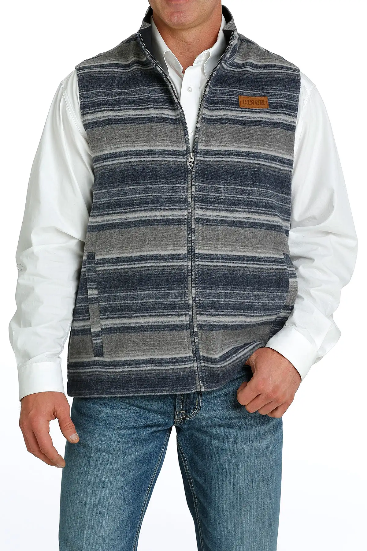 'Cinch' Men's Wooly Vest - Navy