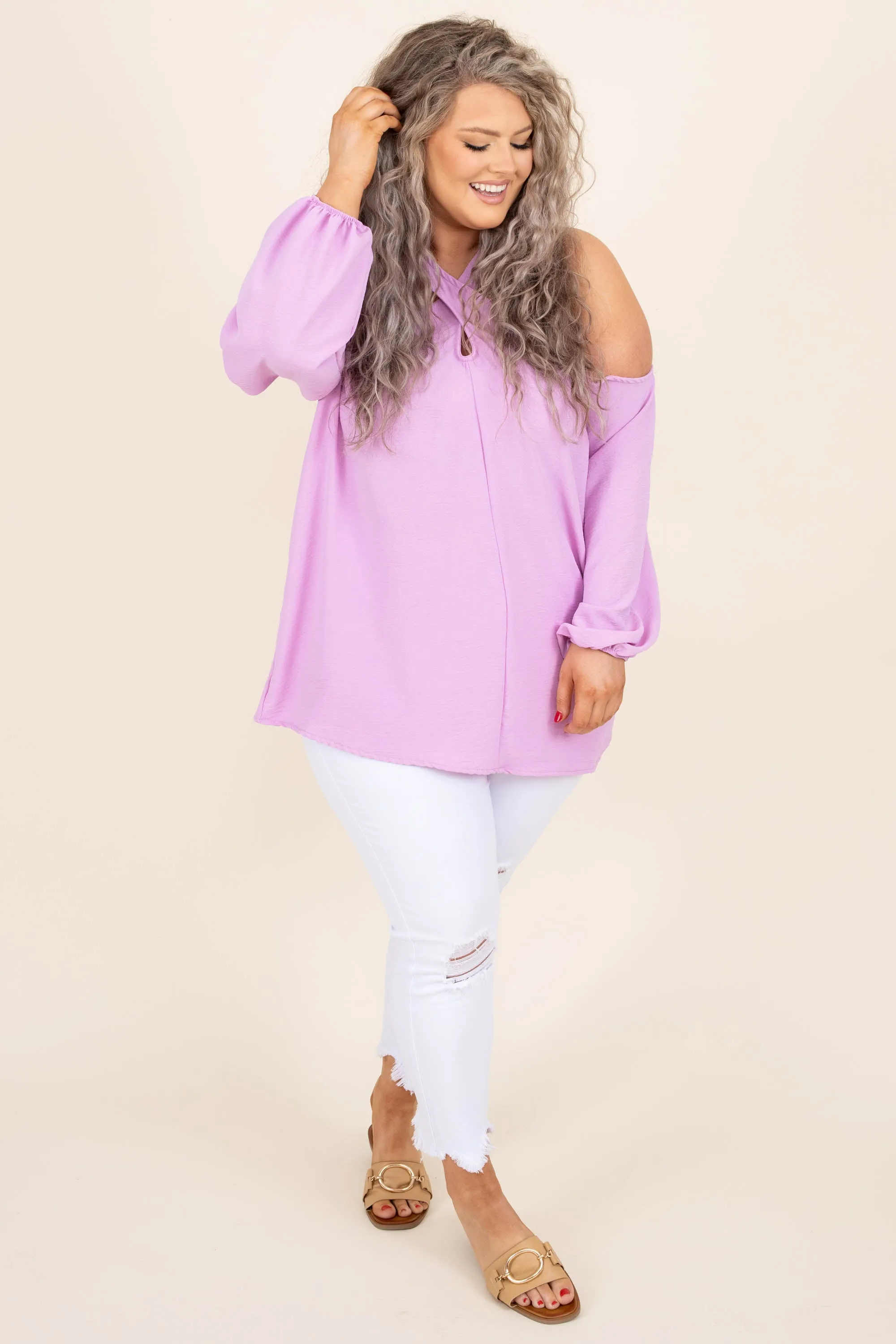 City Charm Blouse, Orchid