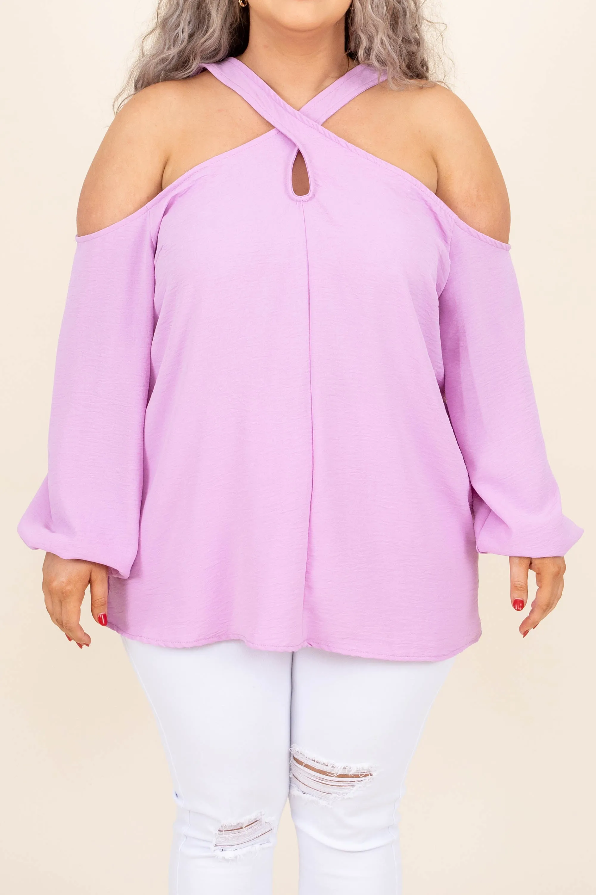 City Charm Blouse, Orchid