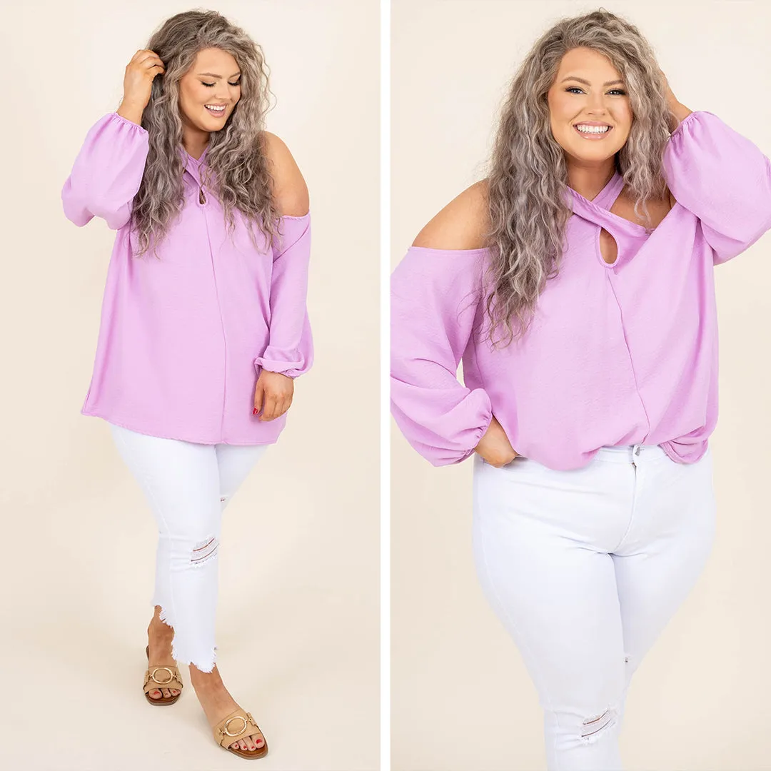 City Charm Blouse, Orchid