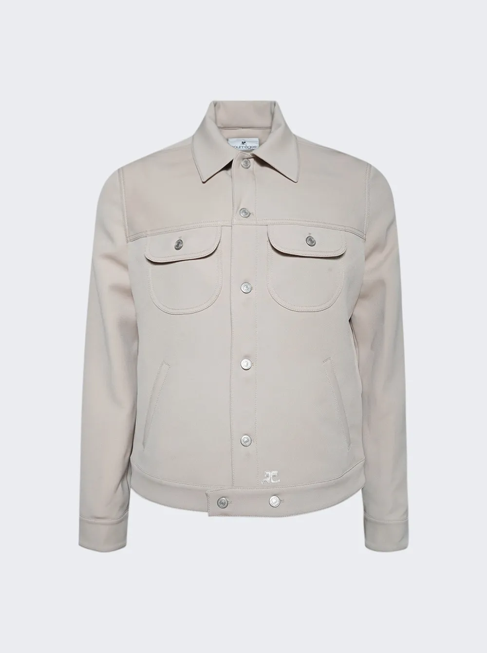 Courrèges   Twill Trucker Jacket Sand 