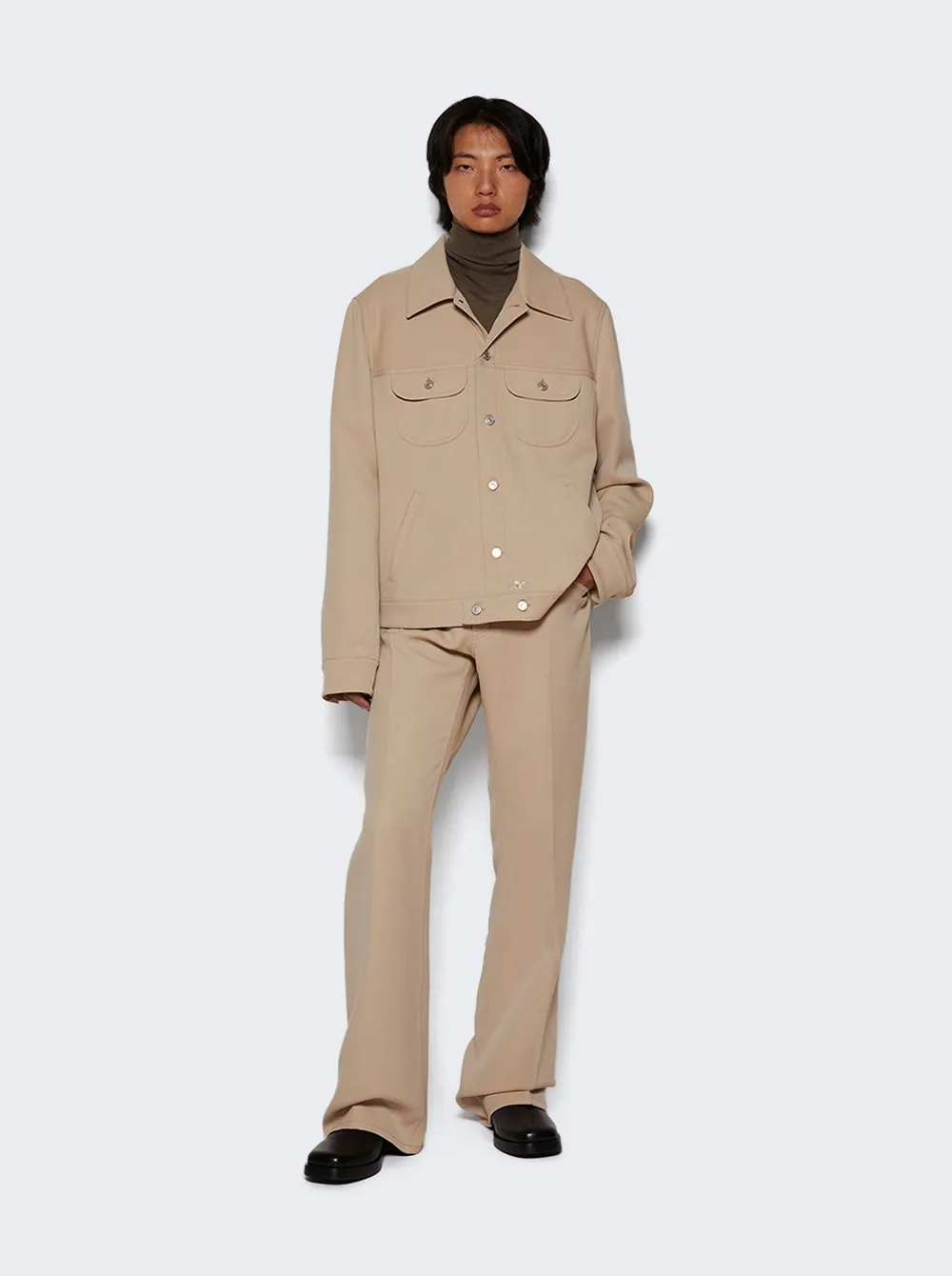 Courrèges   Twill Trucker Jacket Sand 