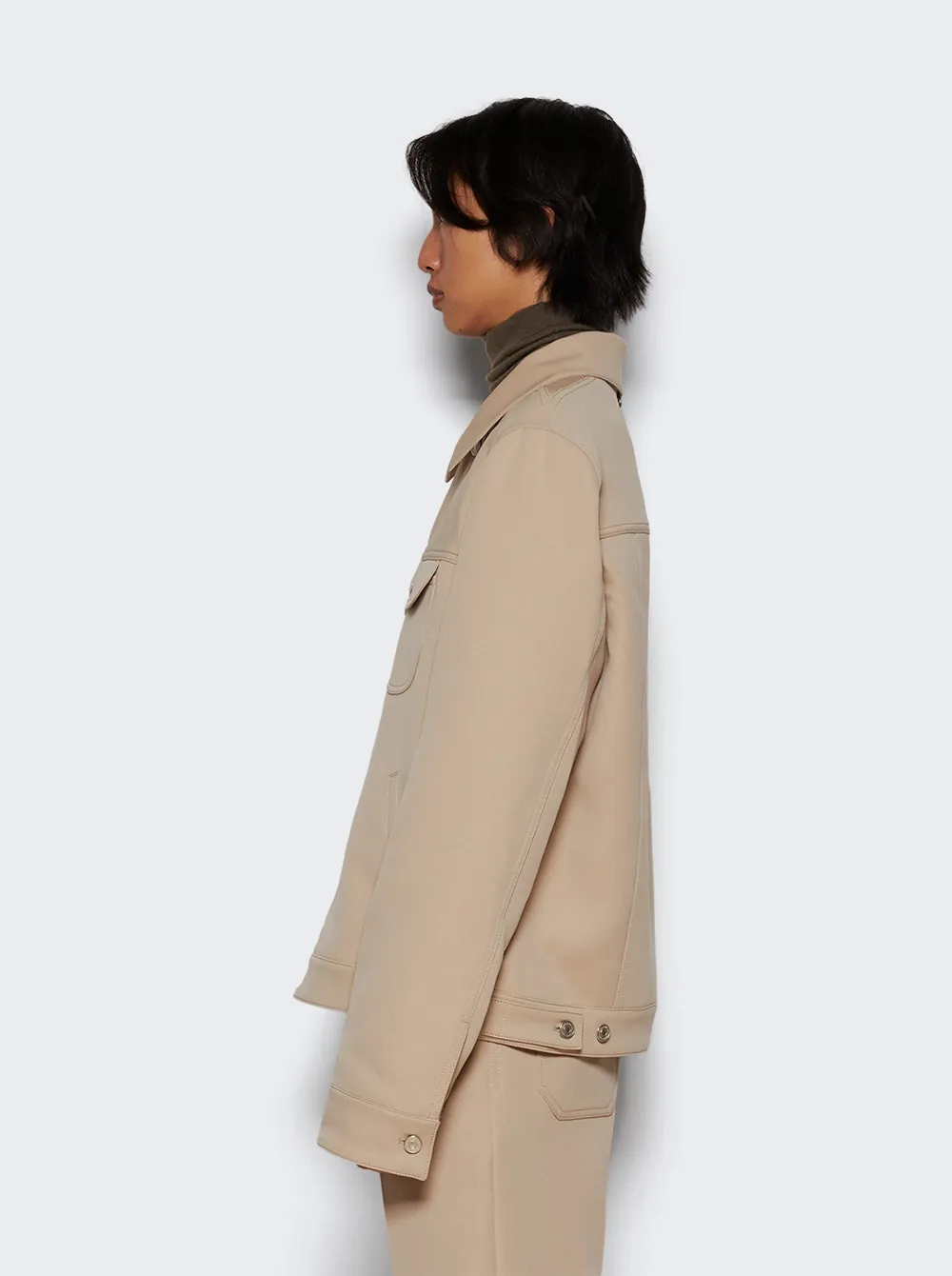 Courrèges   Twill Trucker Jacket Sand 