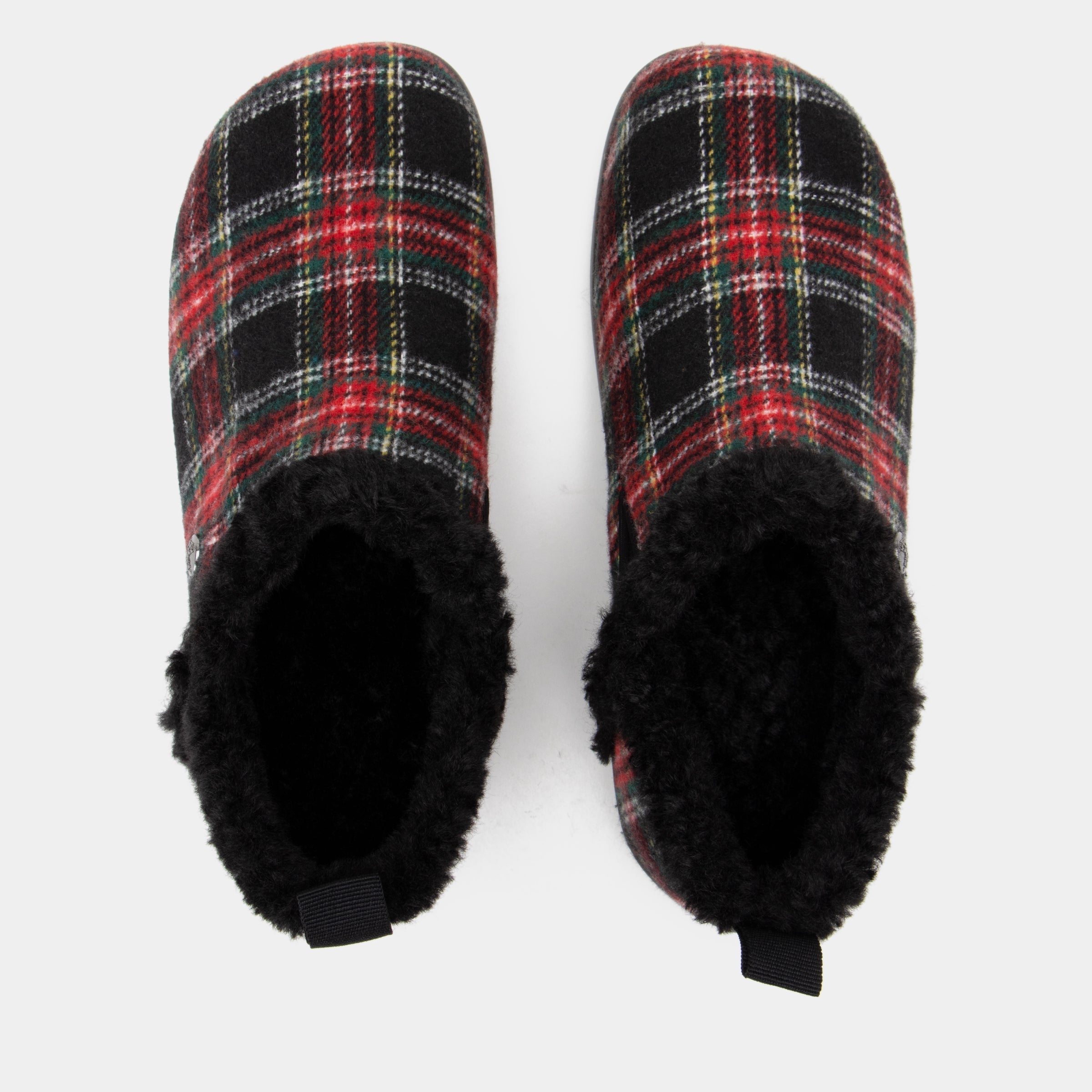 Cozee Plaidly Black Slipper