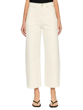 DL1961 Taylor Barrel Ultra High Rise Crop, White Vintage