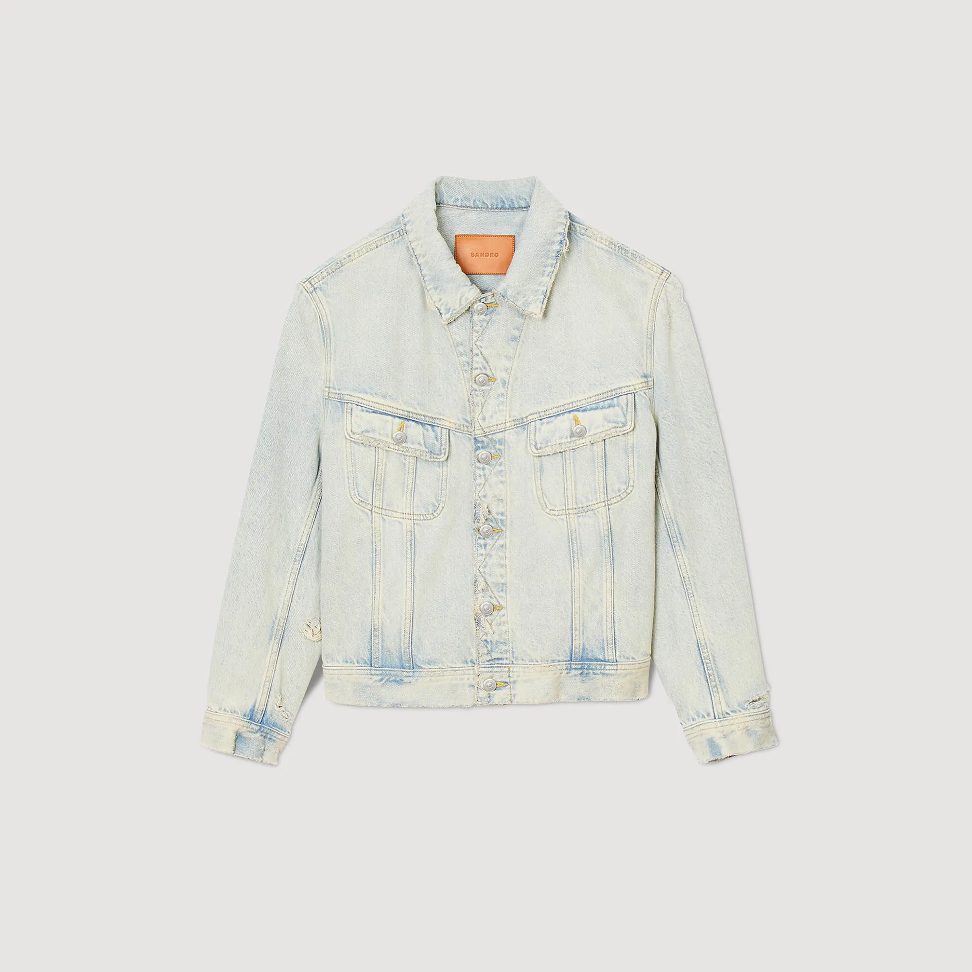 Faded denim jacket