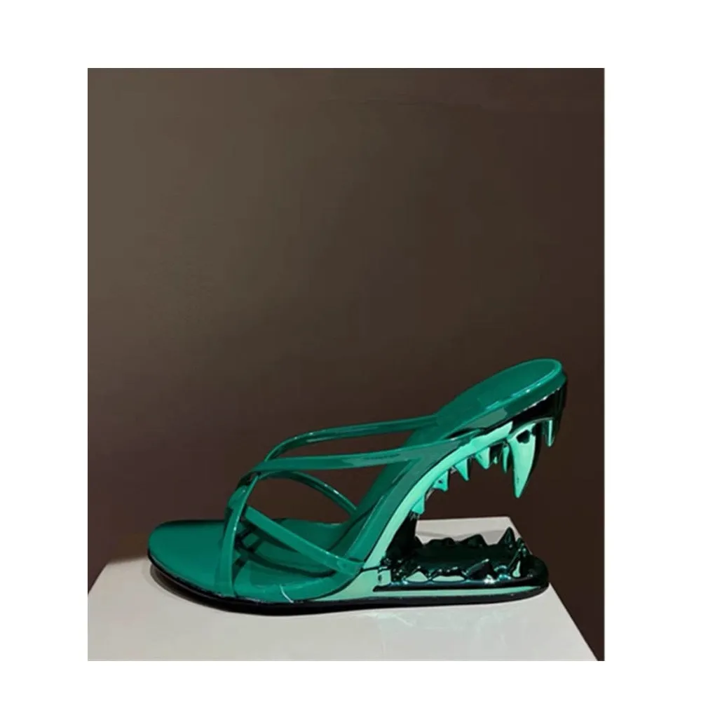 FANG TOOTH HEELS