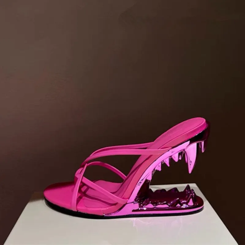 FANG TOOTH HEELS