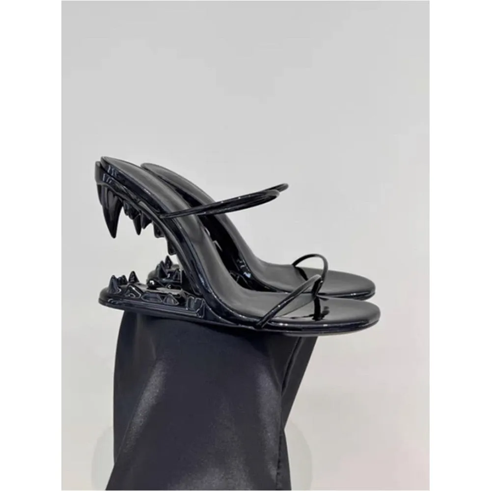 FANG TOOTH HEELS