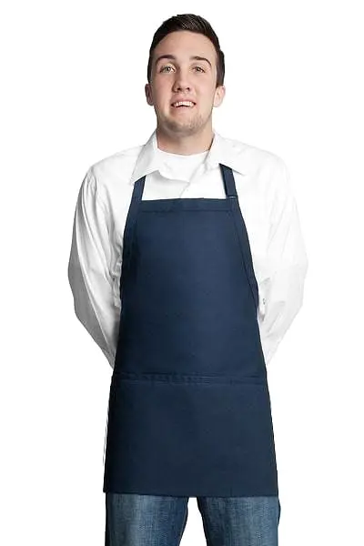 Fiumara Apparel Bib Apron w/ 3 Pockets 24L X 28 W