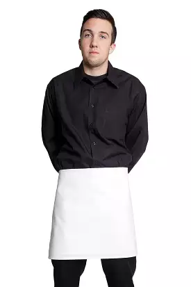 Fiumara Apparel White 4-Way Half Bistro Waist Apron 16 L X 28 W