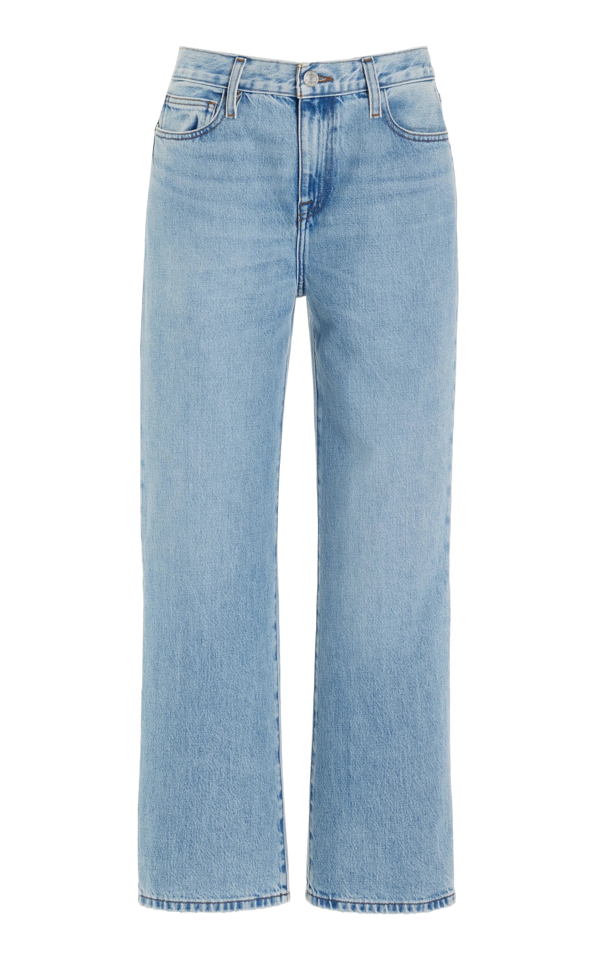 FRAME Le Jane Rigid High-Rise Cropped Straight-Leg Jeans