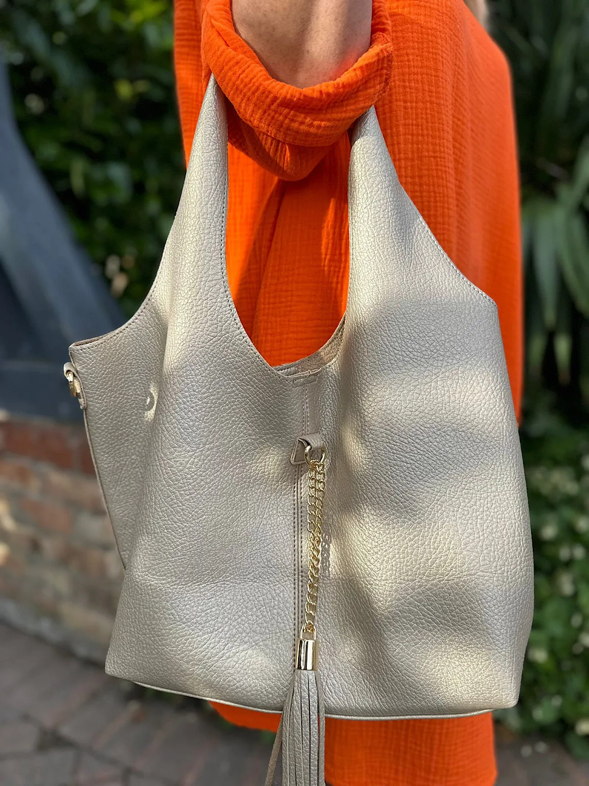 Gold Tassel Bag Set