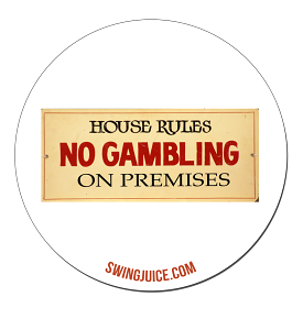 Golf House Rules Sticker White O/S