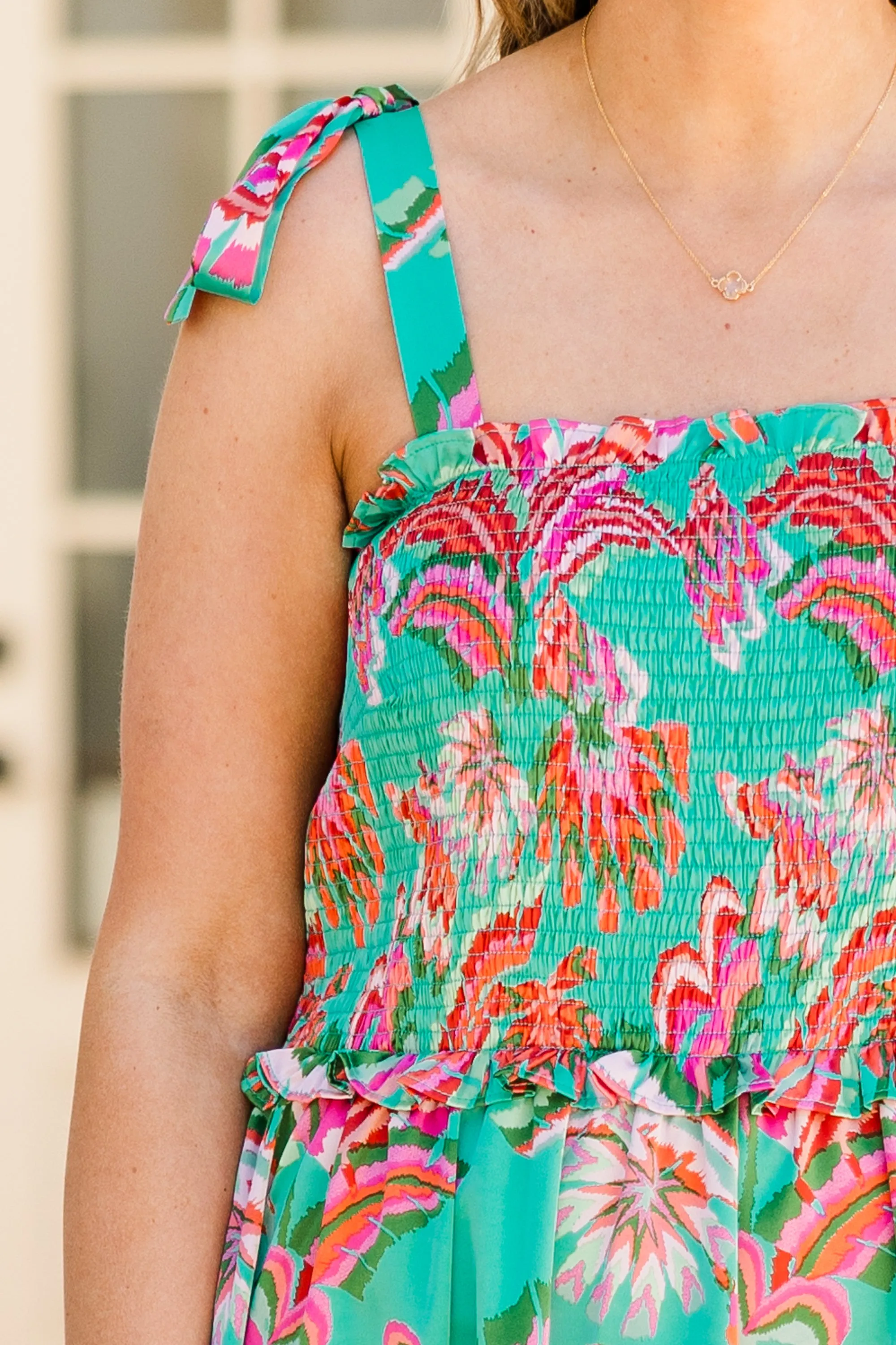 Good To Be Back Dress, Turquoise