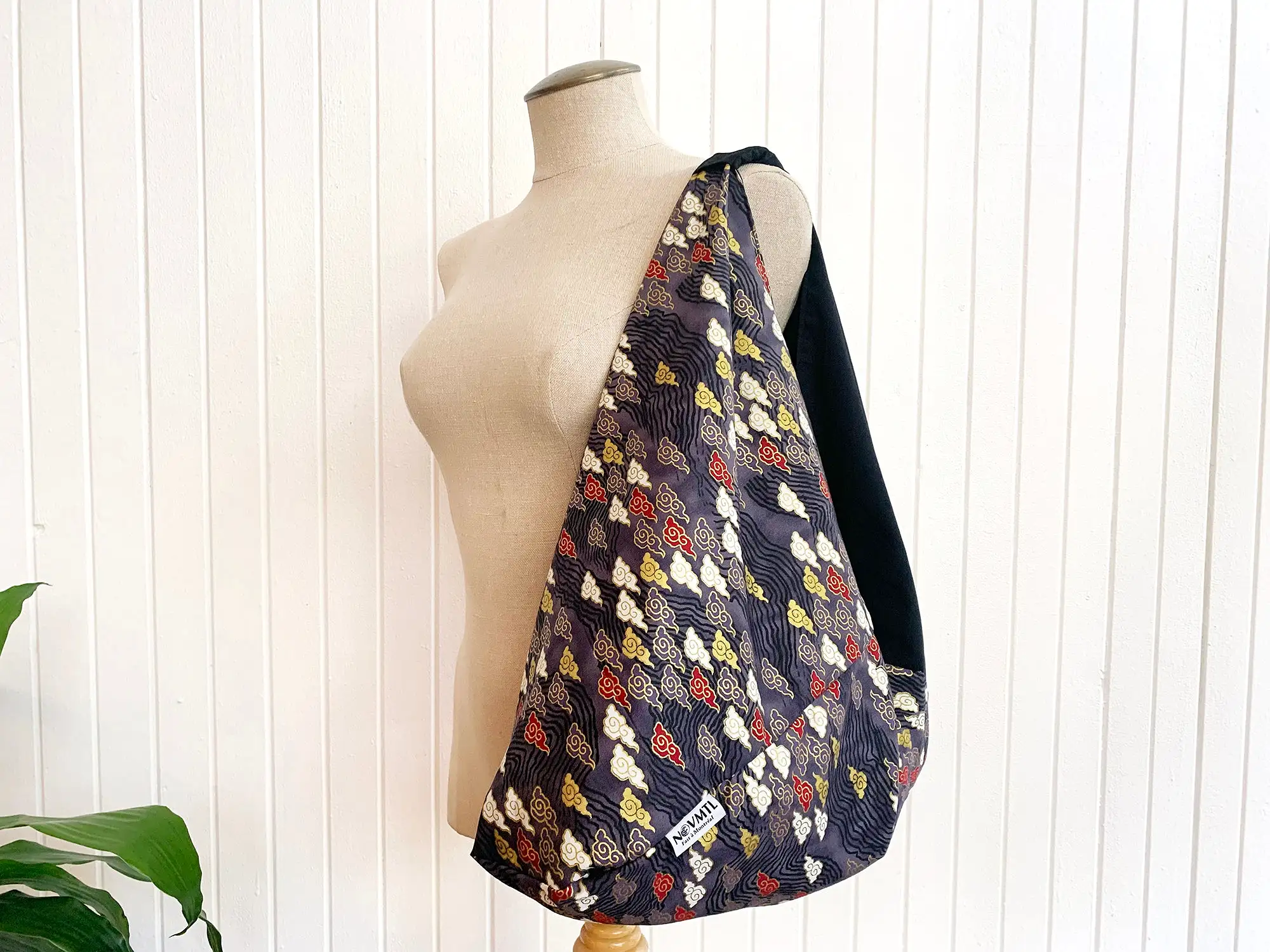 *Handmade* Origami bag | Market bag | Kumo (Black)