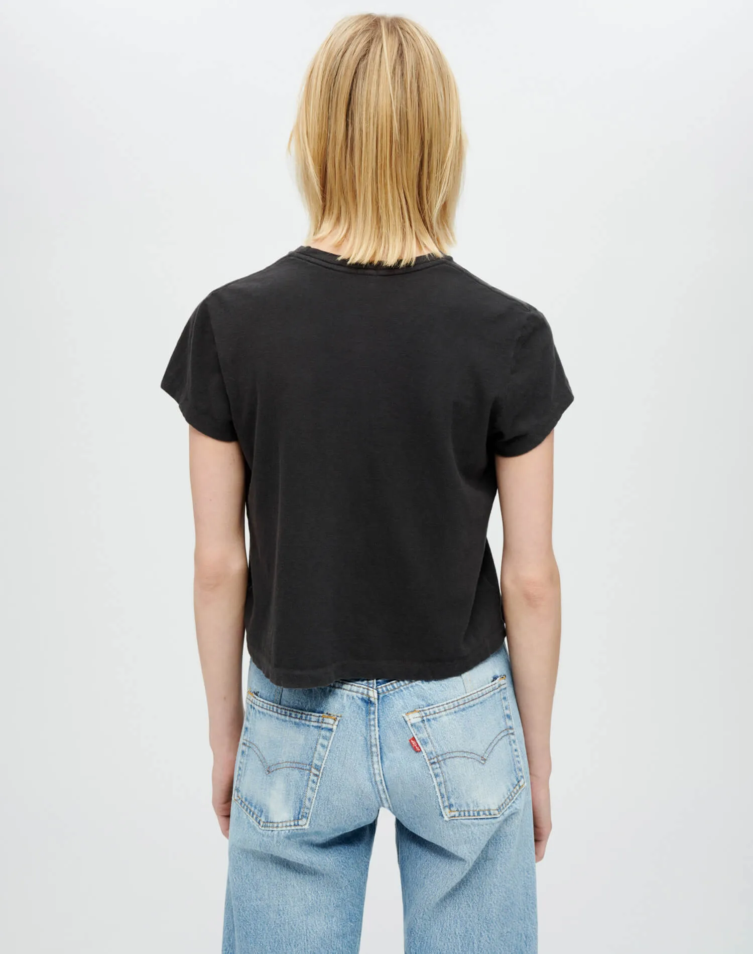 Hanes 1950s Boxy Tee - Washed Black