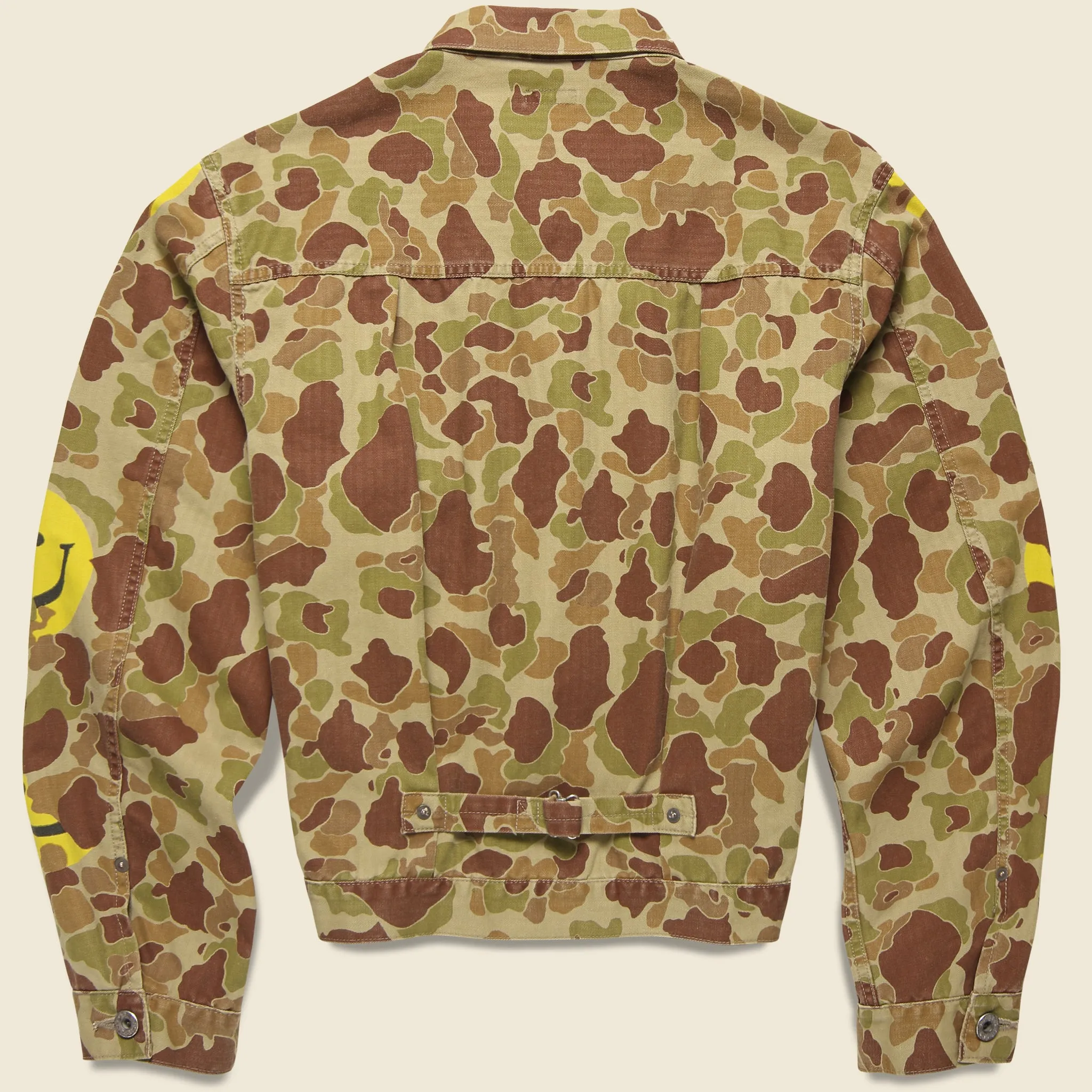 Happy Peek-A-Boo Camo Jacket - Beige Khaki