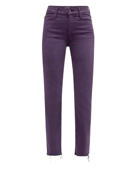 High Waisted Rascal Ankle Fray (Blackberry Cordial)