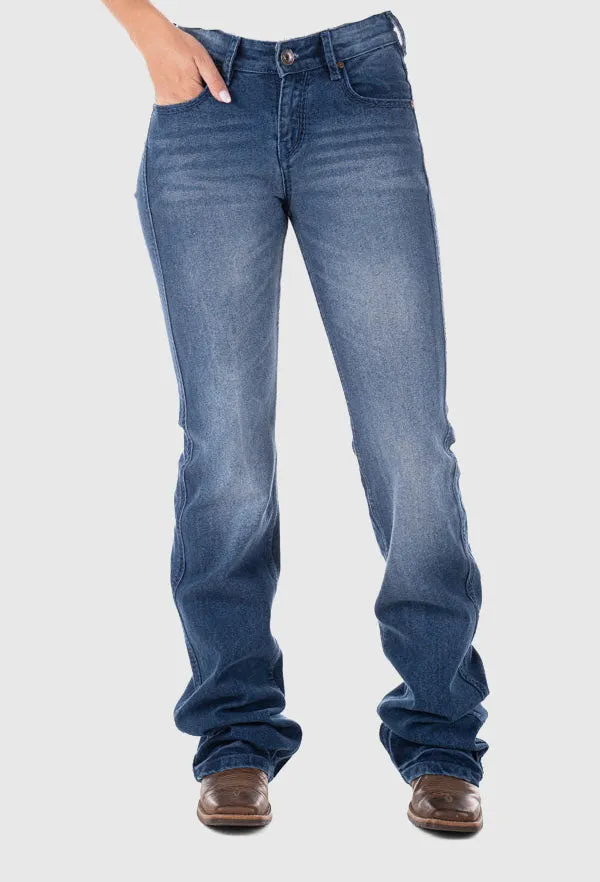 HITCHLEY & HARROW HIGH RISE SR2144 CLINTON NAVY STITCH JEANS