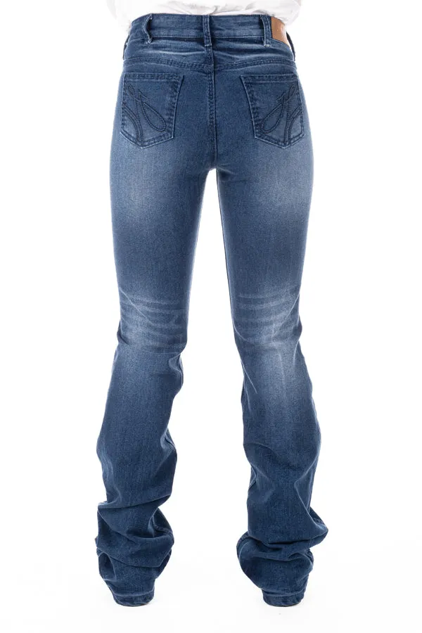 HITCHLEY & HARROW HIGH RISE SR2144 CLINTON NAVY STITCH JEANS