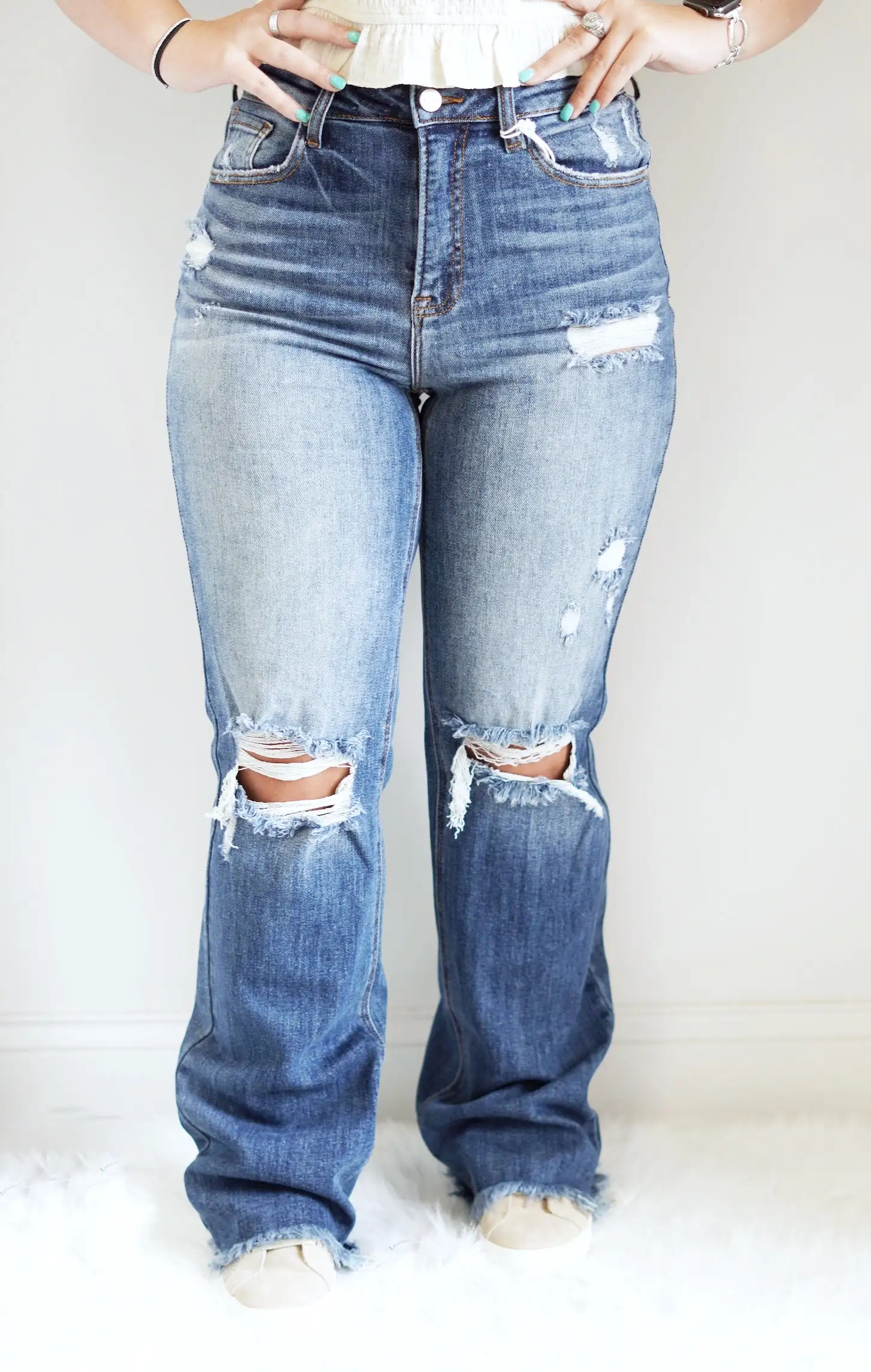 Holly High-Rise Straight Jeans