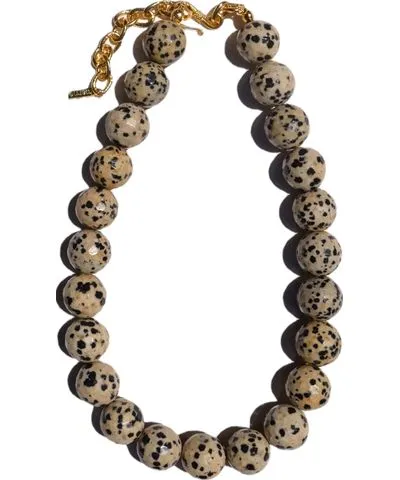 House of Marne Women's Black / Brown Dalmatian Choker