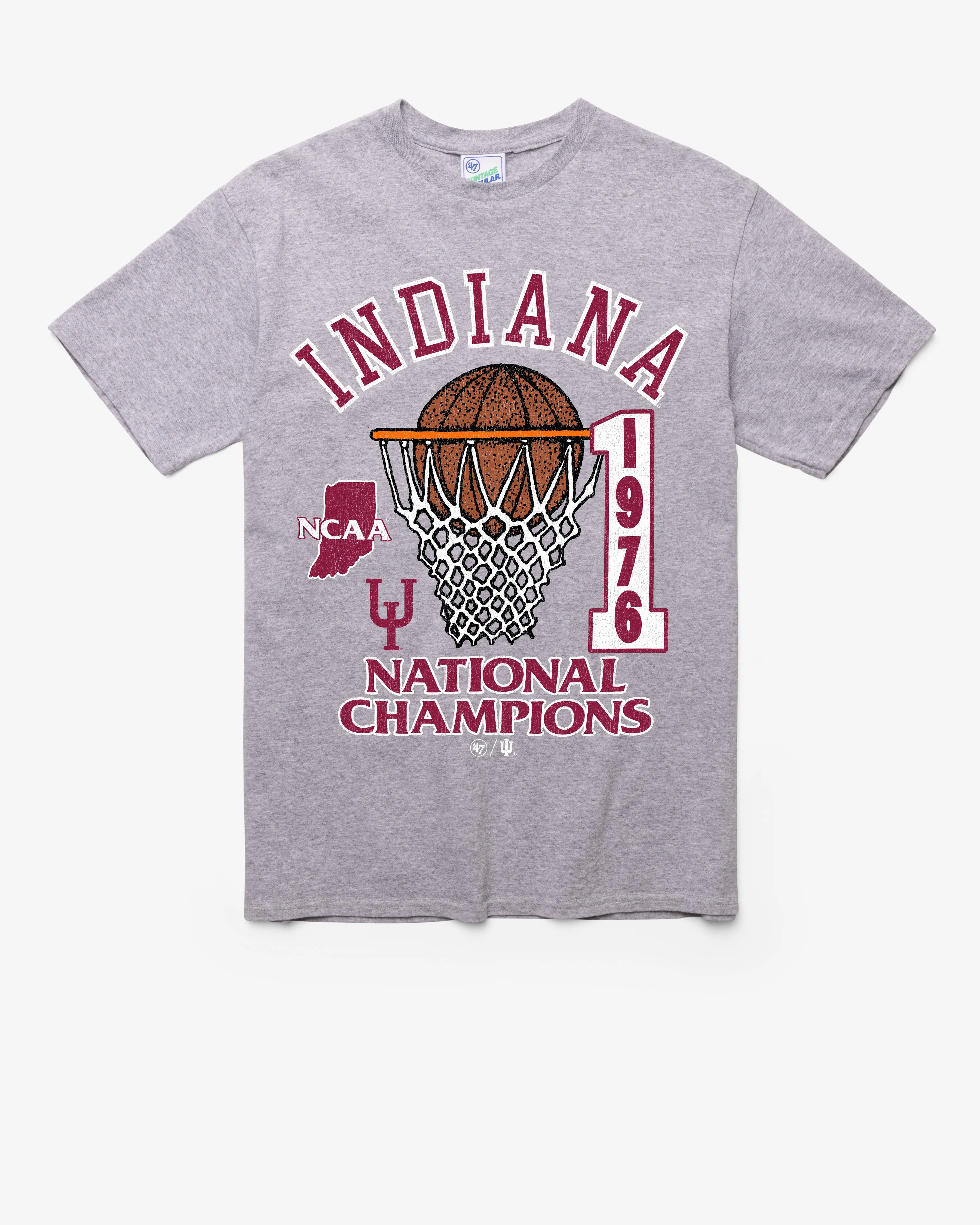 INDIANA HOOSIERS H-CHAMPS LOCKER VINTAGE '47 TUBULAR TEE