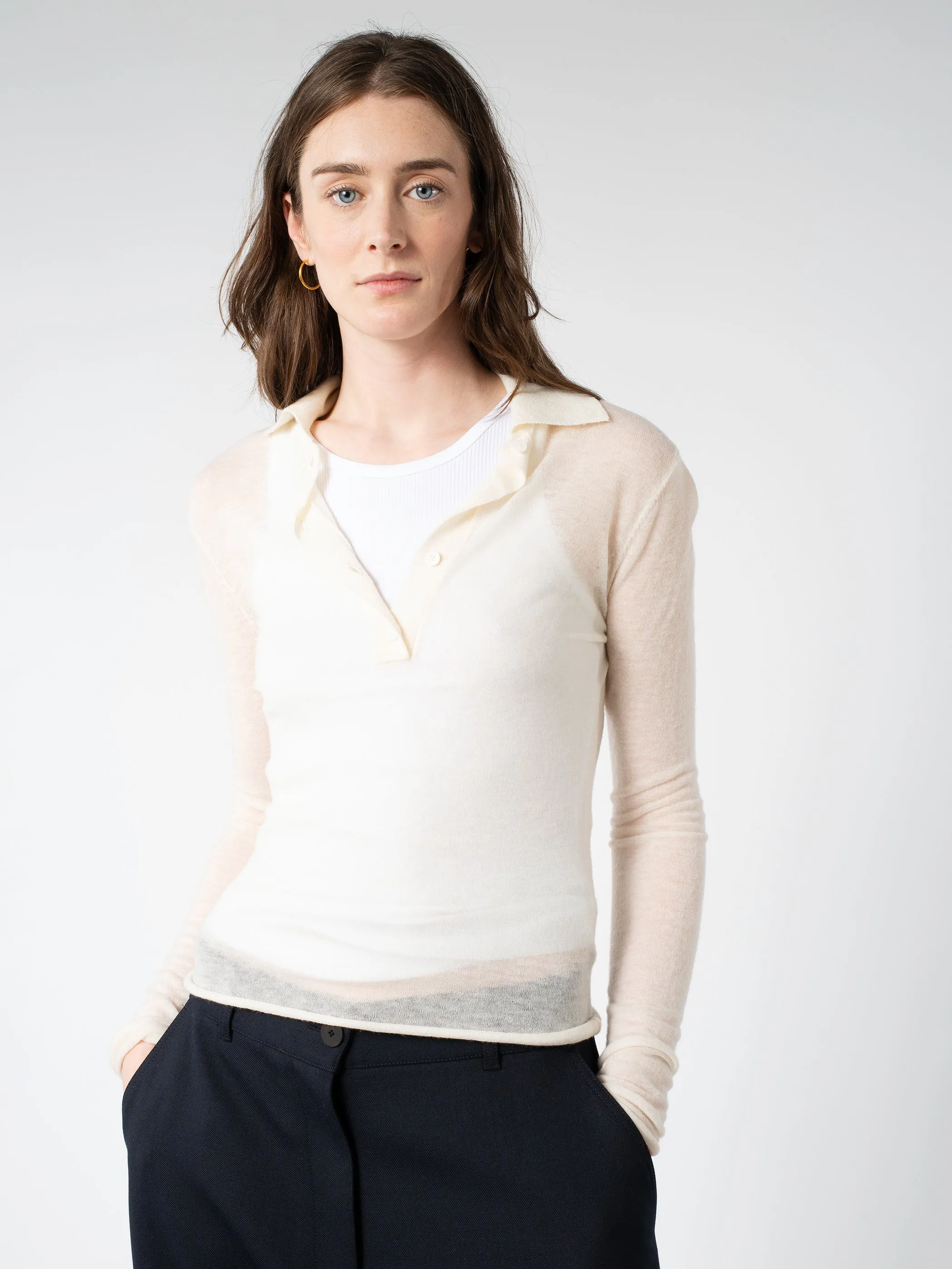 Knit Polo Sweater